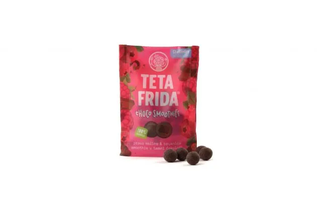 [TF015] Tante Frida CHOCO SMOOTHIE RASPB + CRANBERRY  IN DARK CHOC 14 X 40 G