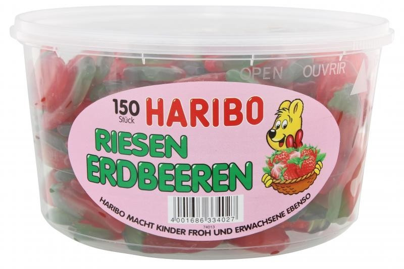 [33408] HARIBO TUBO AARDBEIEN 150 ST