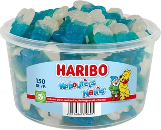 [10035935] HARIBO TUBO KABOUTERS 150 st