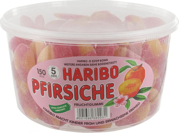 [38010] HARIBO TUBO PERZIKEN 150 ST